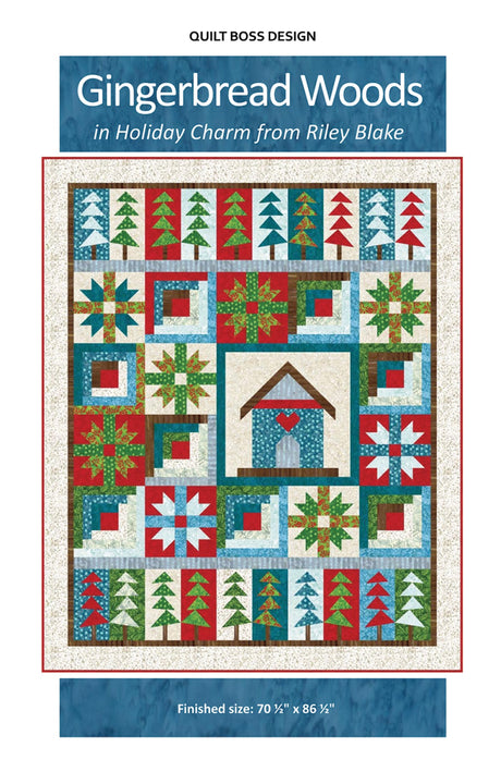 Gingerbread Woods in Holiday Charm Quilt Pattern by Quilt Boss Design