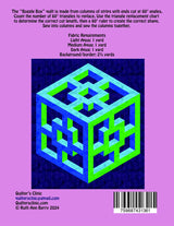 Back of the Boggle Box Pattern Quilt Pattern by Quilters Clinic