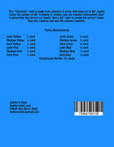 Back of the Chutzpah Pattern Quilt Pattern by Quilters Clinic