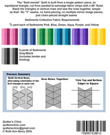 Back of the Sedi-mental Pattern Quilt Pattern by Quilters Clinic
