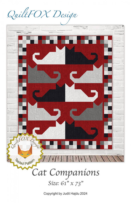 Cat Companions Quilt Pattern by QuiltFox