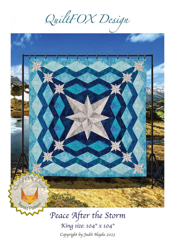 Peace After The Storm Quilt Pattern by QuiltFox