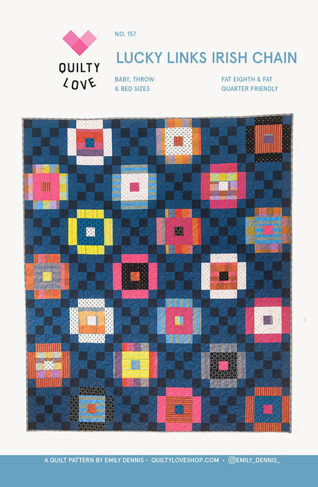 Lucky Links Quilt Pattern by Quilty Love
