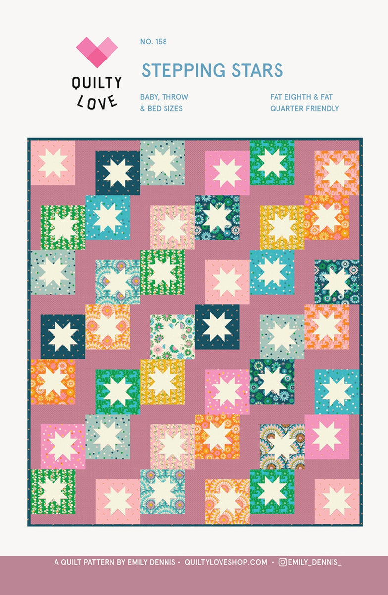 Stepping Stars Quilt Pattern – Quilting Books Patterns and Notions