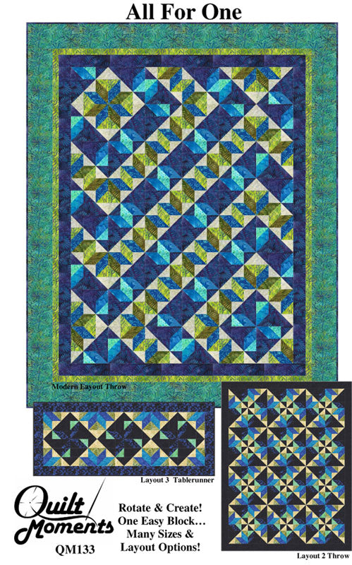 All For One Quilt Pattern – Quilting Books Patterns and Notions