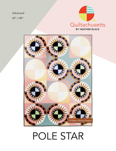 Pole Star Quilt Pattern by Quiltachusetts