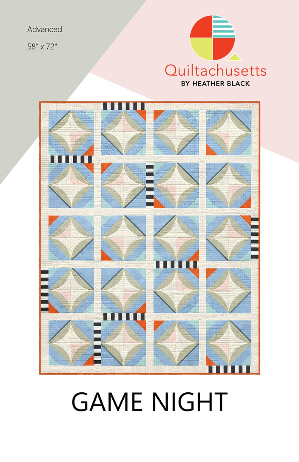 Game Night Quilt Pattern by Quiltachusetts