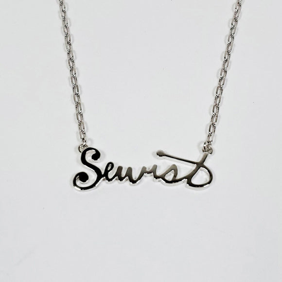 Sewist Necklace Silver by Quilt Spot