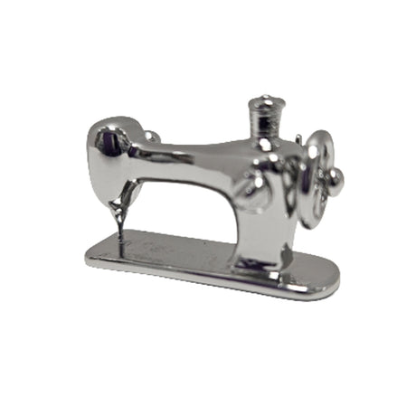Sewing Machine Brooch Pin Silver by Quilt Spot