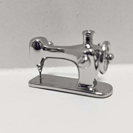 Back of the Sewing Machine Brooch Pin Silver by Quilt Spot