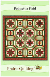 Poinsettia Plaid Quilt Pattern by Prairie Quilting