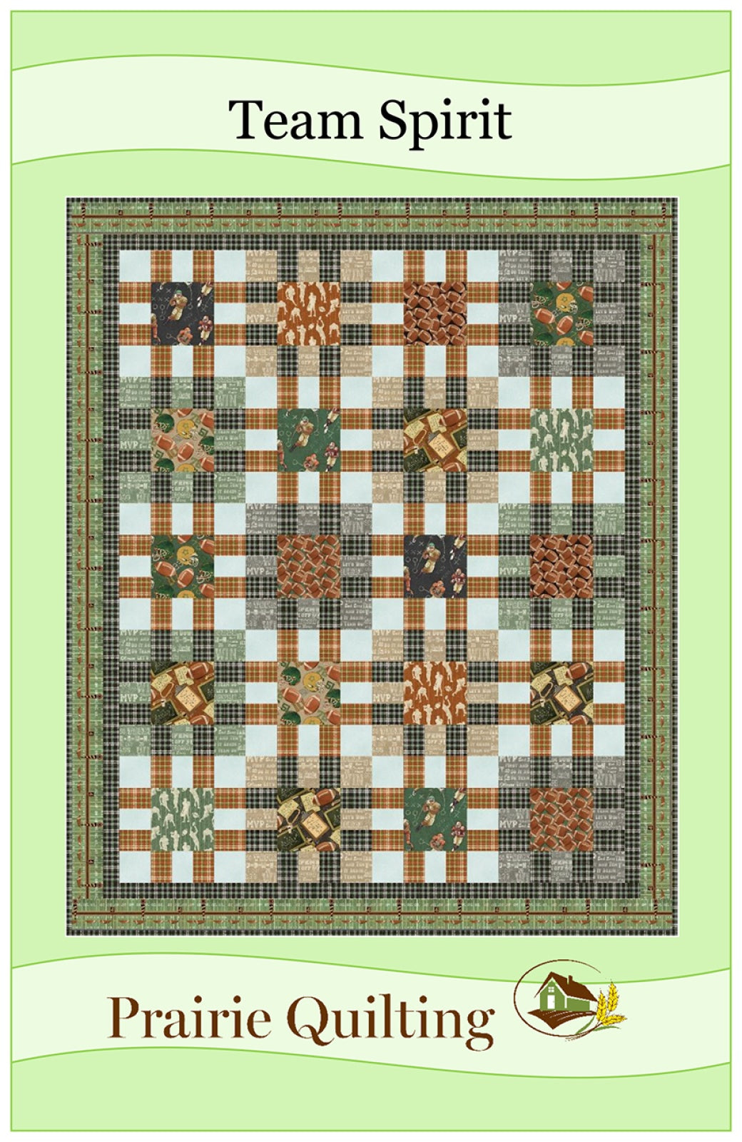 Team Spirit Quilt Pattern by Prairie Quilting