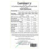 Back of the Luminary Quilt Pattern Pattern by Quilting Renditions