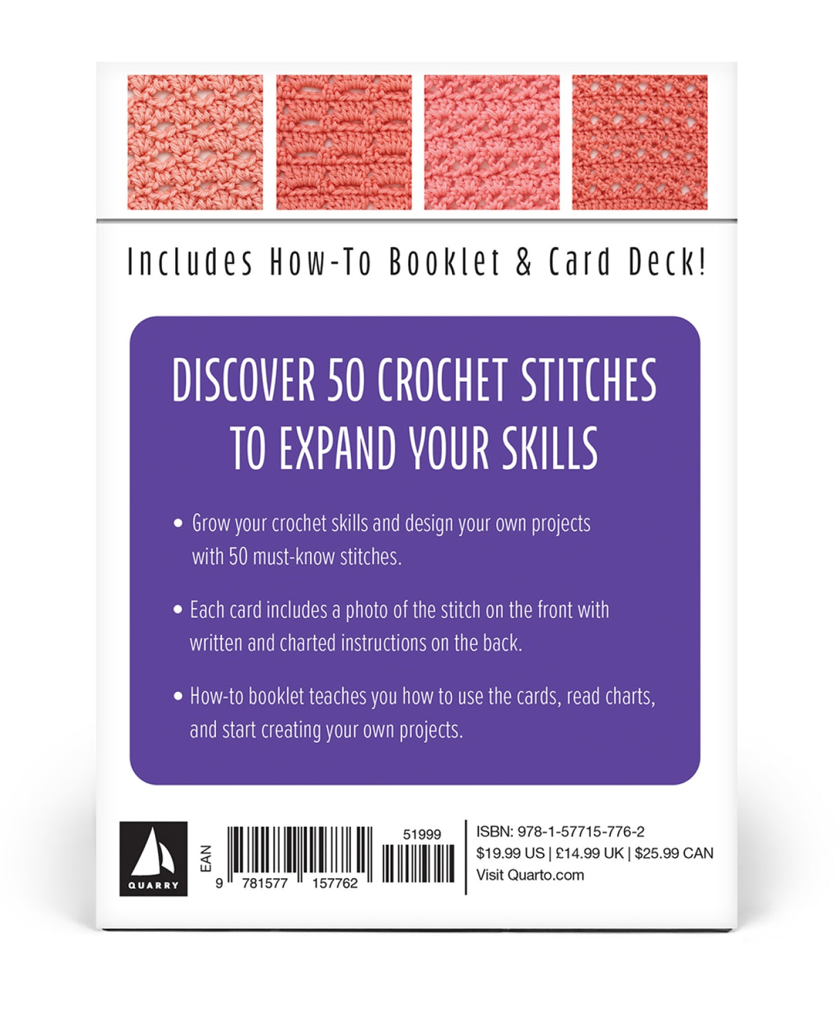 Back of the The Crochet Stitch Box by Quarto Books