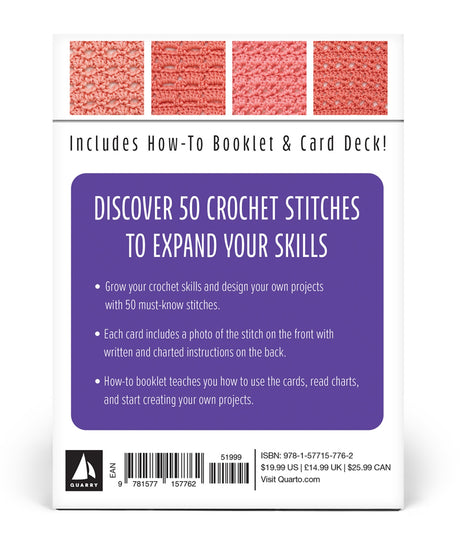 Back of the The Crochet Stitch Box by Quarto Books