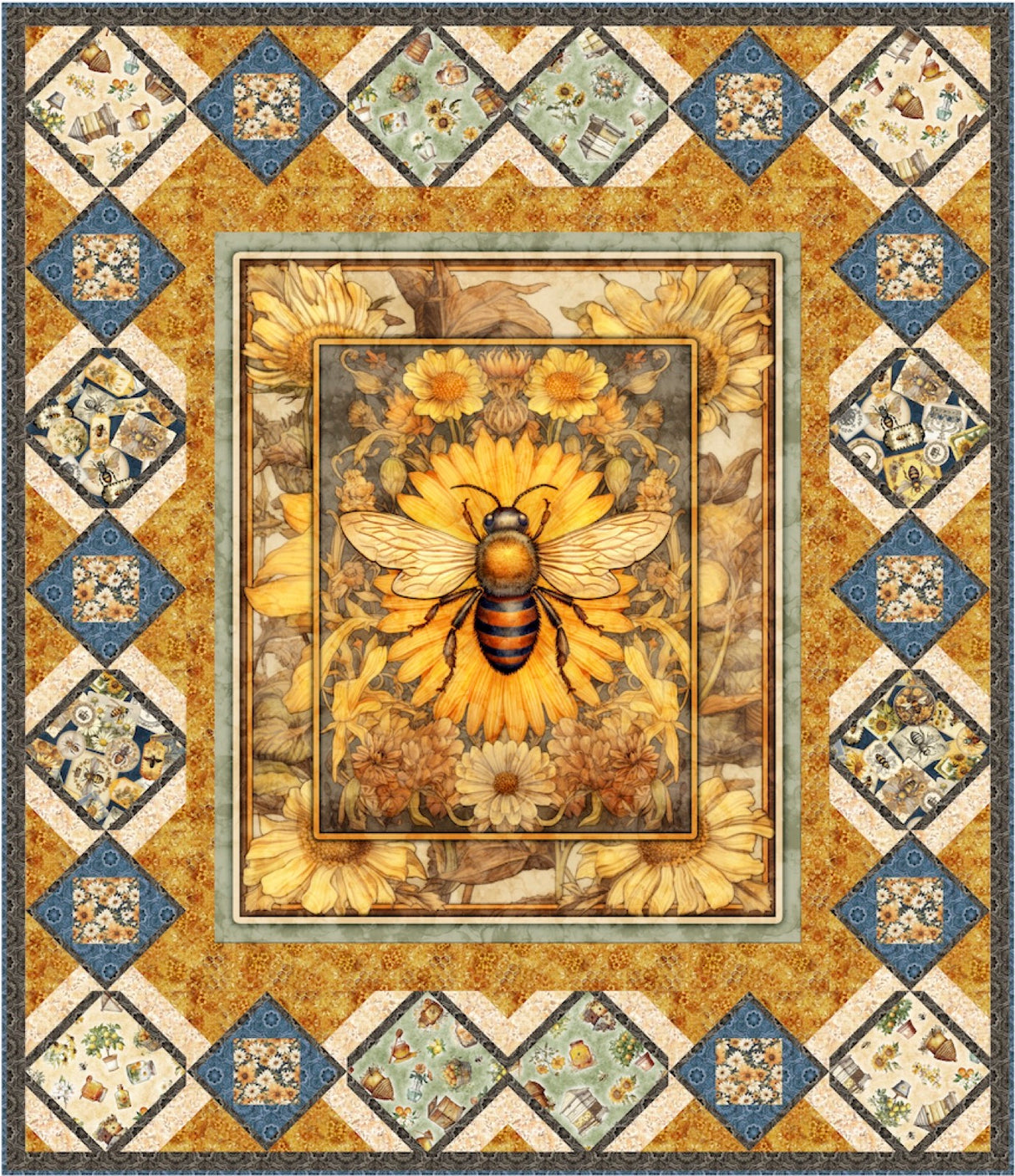 Queen Bee Downloadable Pattern by Pine Tree Country Quilts