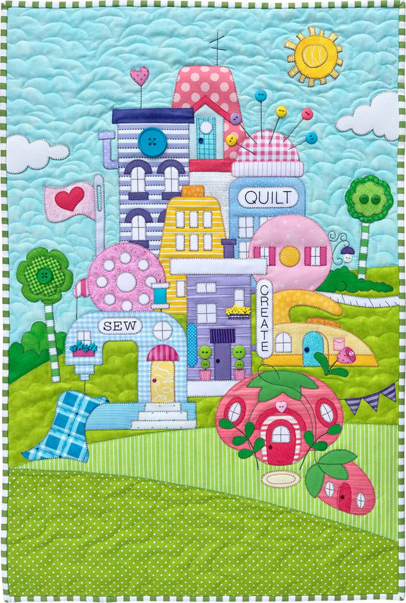 Quilt Town Wallhanging Quilt Pattern by Amy Bradley Designs