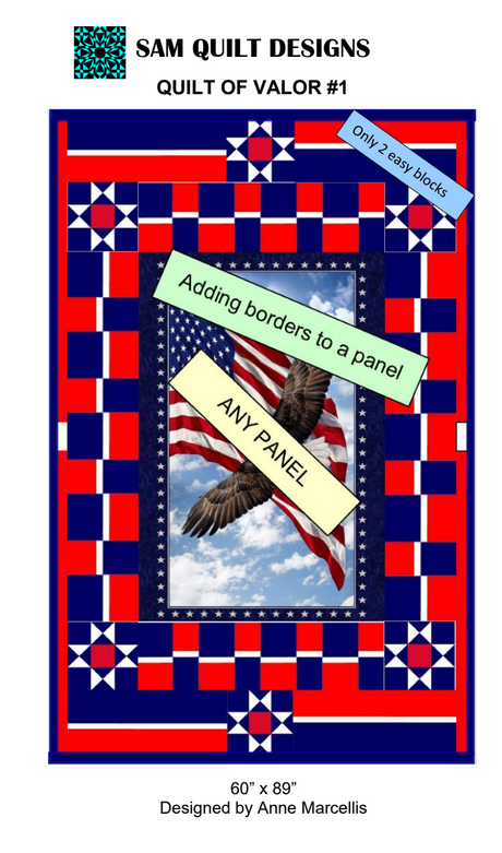 Quilt Of Valor #1 Downloadable Pattern by Sam Quilt Designs