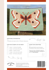 Back of the The Moth Quilt Pattern by Rope and Anchor Trading Co
