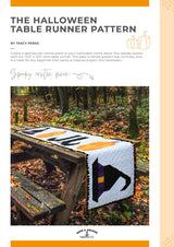Halloween Table Runner Pattern - Rope and Anchor Trading Co - 73½" x 13½"