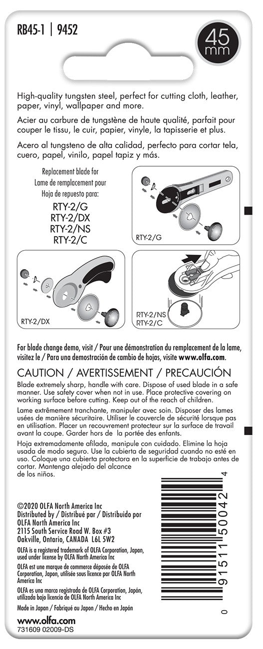 Olfa 45mm Rotary Blade