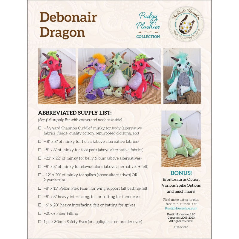 Debonair Dragon Pattern – Quilting Books Patterns and Notions