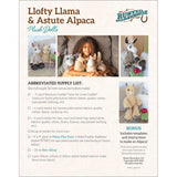 Back of the Llofty Llama Doll Pattern by Pudgy Plushie