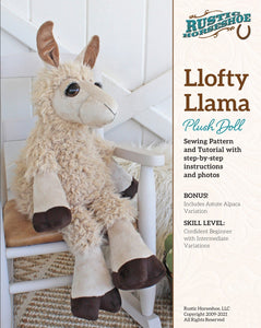 Llofty Llama Doll Pattern by Pudgy Plushie