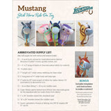 Back of the Mustang Ride-On Toy Pattern by Rustic Horseshoe