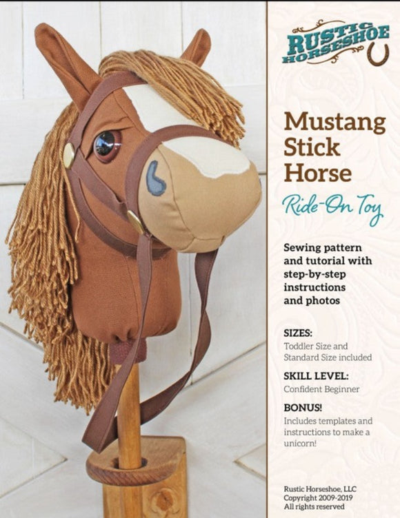 Mustang Ride-On Toy Pattern by Rustic Horseshoe