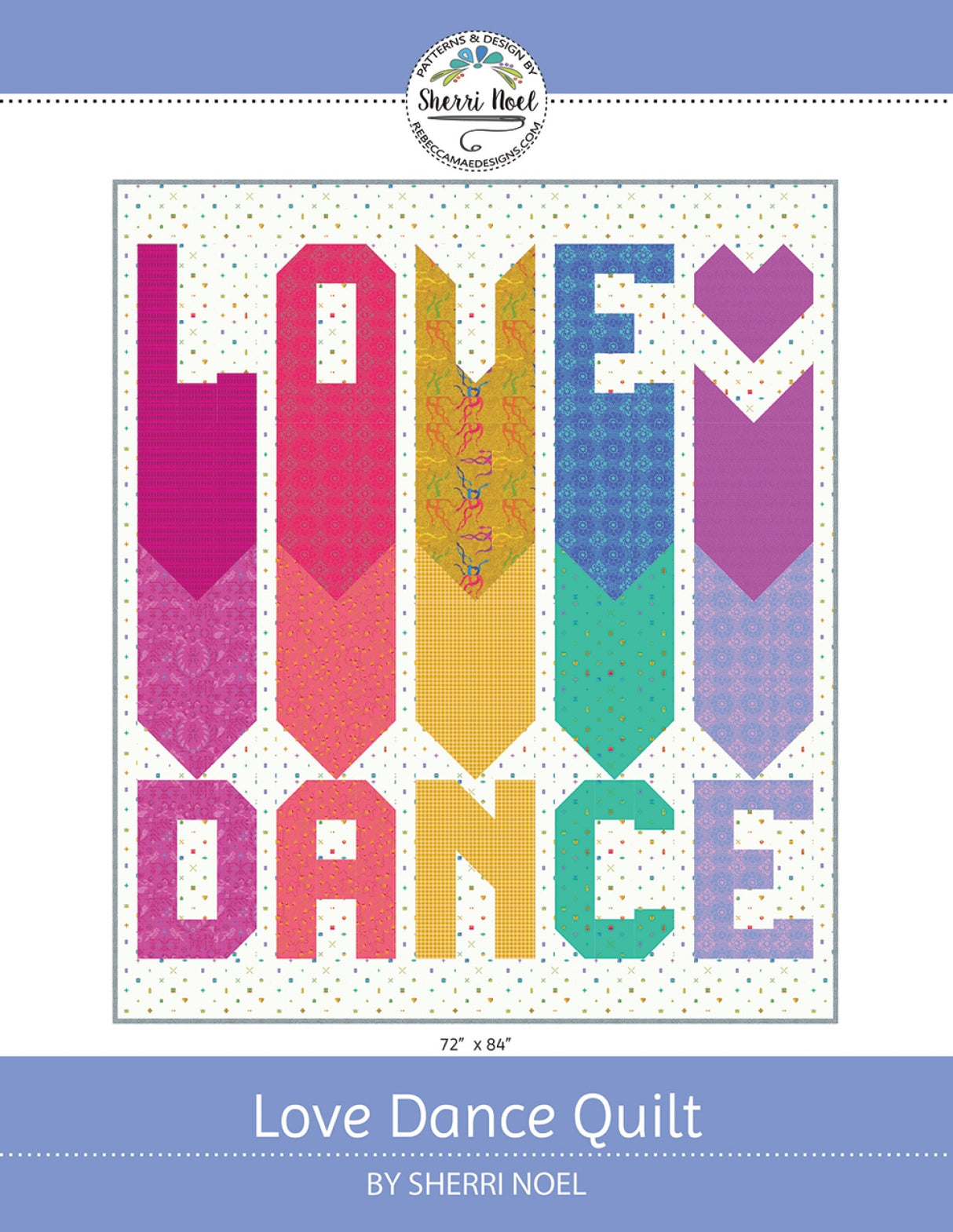 Love Dance Quilt Quilt Pattern by Rebecca Mae Designs