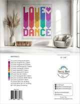 Back of the Love Dance Quilt Quilt Pattern by Rebecca Mae Designs