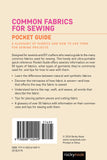 Back of the Common Fabrics for Sewing Book by Rocky Nook