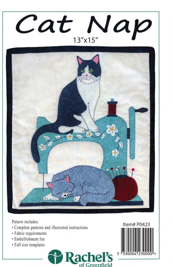 Cat Nap Wall Quilt Pattern by Rachels Of Greenfield