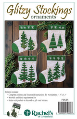 Glitzy Stockings Ornaments Pattern by Rachels of Greenfield