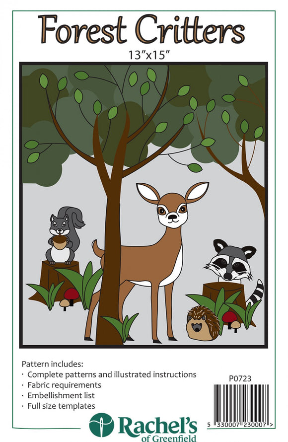 Forest Critters Wall Hanging Pattern by Rachels of Greenfield