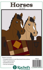Horses Wall Hanging Pattern by Rachels of Greenfield