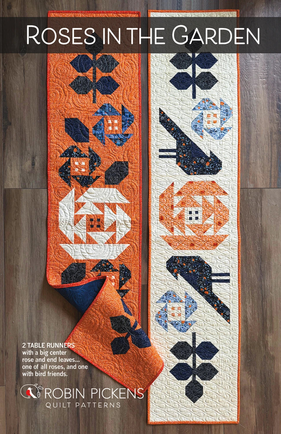 Roses in the Garden Table Runner by Robin Pickens Inc