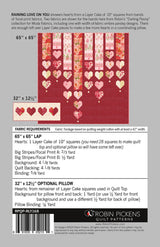Back of the Raining Love On You Quilt Pattern by Robin Pickens Inc