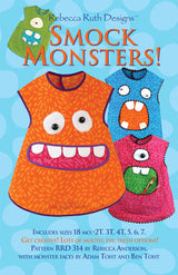 Smock Monsters Toddler Apron Pattern by Rebecca Ruth Designs