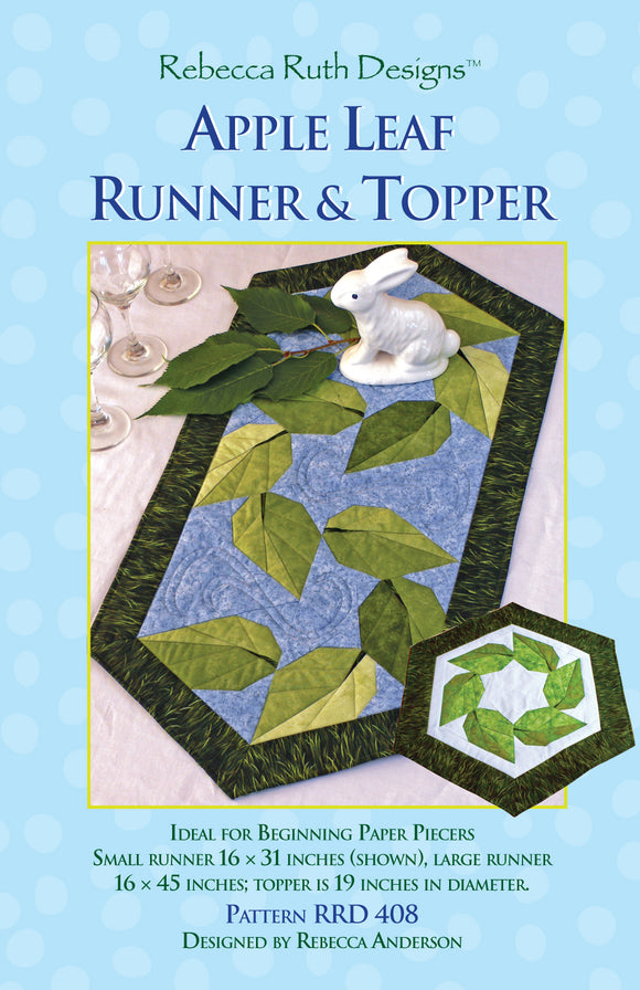 Apple Leaf Runner & Topper Quilt Pattern by Rebecca Ruth Designs