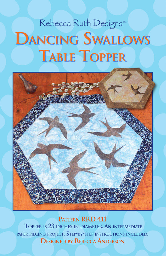 Dancing Swallows Table Topper Quilt Pattern by Rebecca Ruth Designs