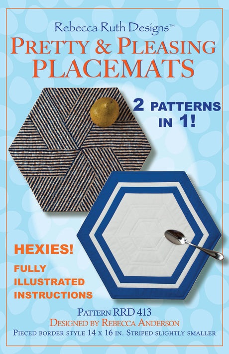 Pretty & Pleasing Placemats Pattern by Rebecca Ruth Designs