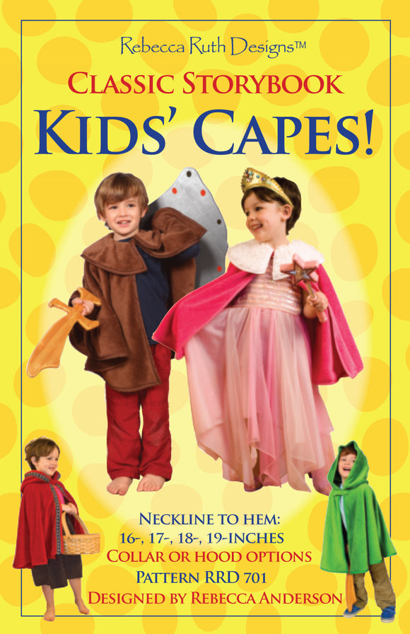 Kid's Capes Pattern by Rebecca Ruth Designs