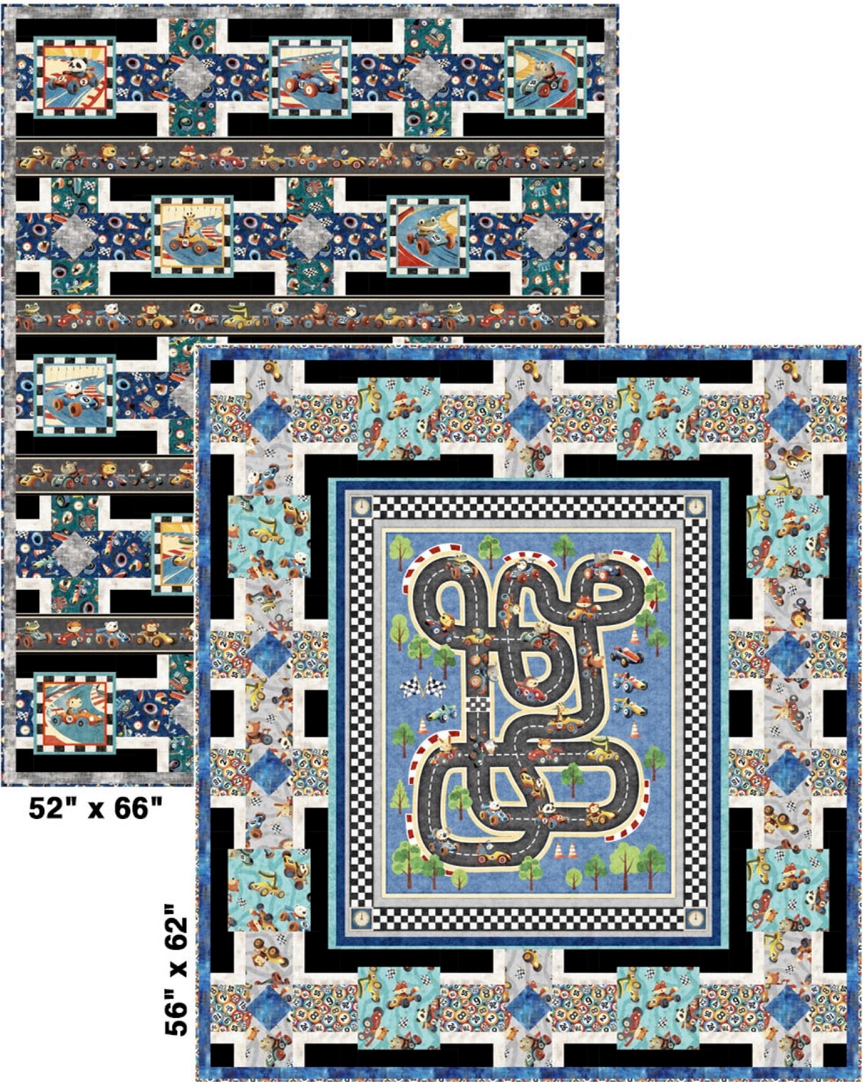 Race Is On Downloadable Pattern by Pine Tree Country Quilts