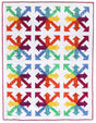 Rainbow Arrows Quilt Pattern by Flying Parrot Quilts