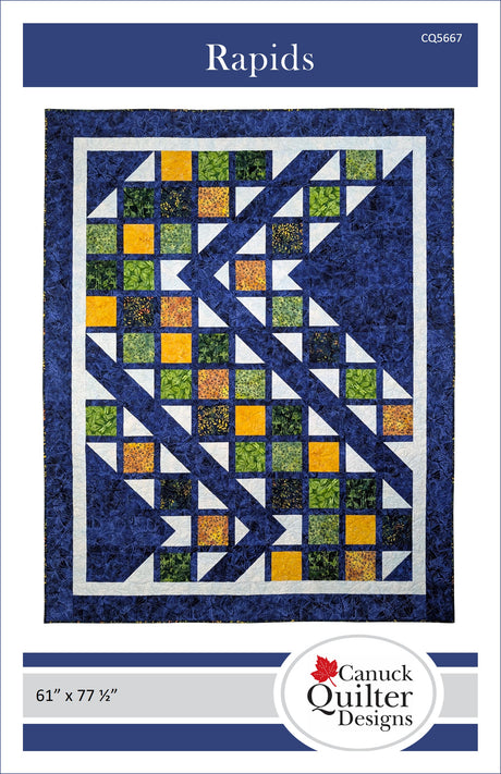 Rapids Downloadable Pattern by Canuck Quilter Designs
