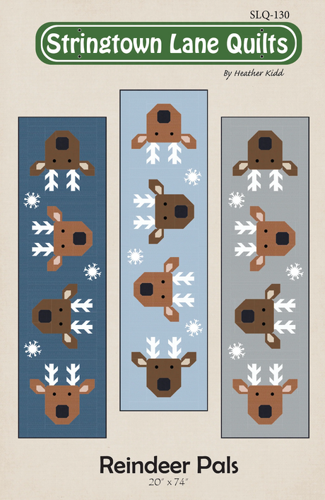Reindeer Pals Downloadable Pattern by Stringtown Lane Quilts