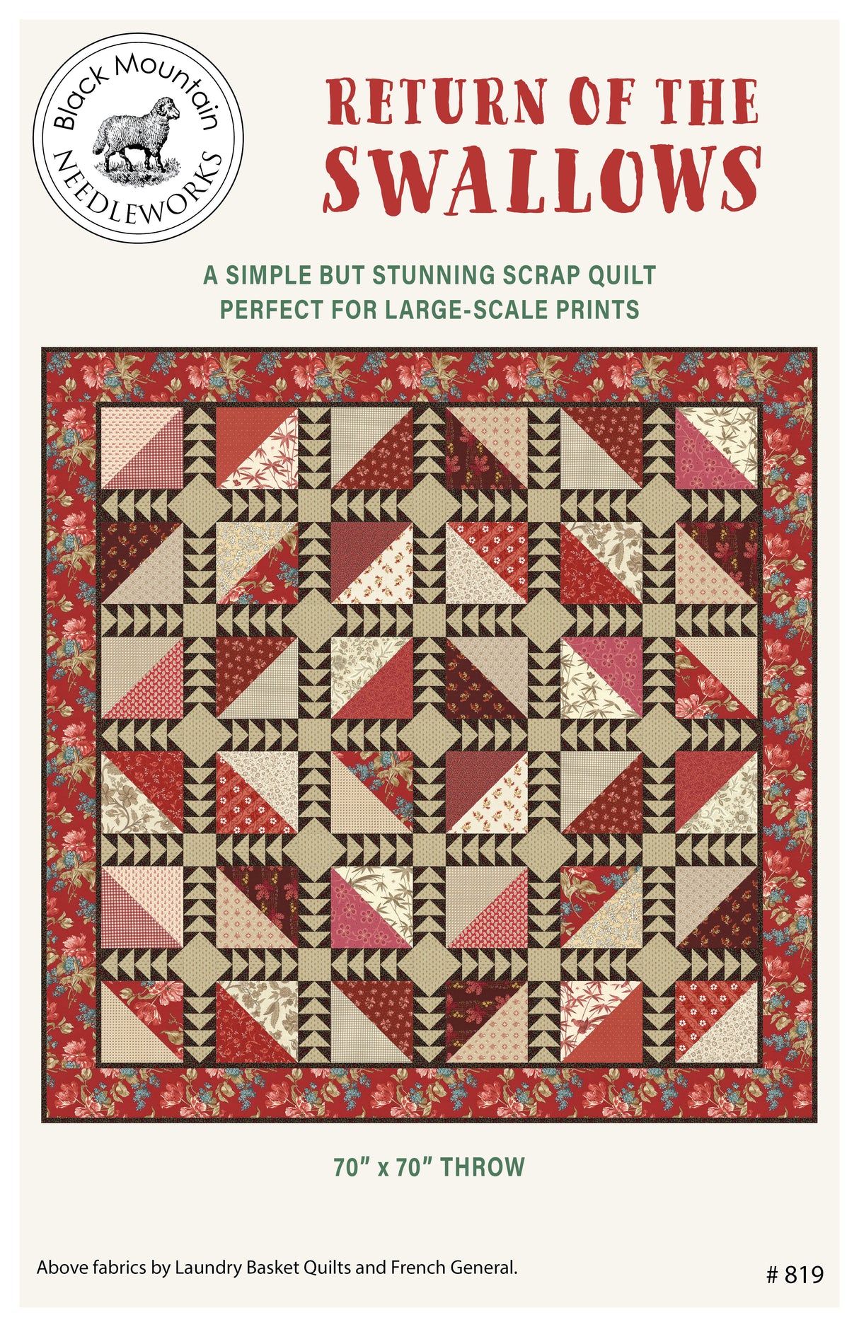 Return of the Swallows Downloadable Pattern by Black Mountain Needleworks
