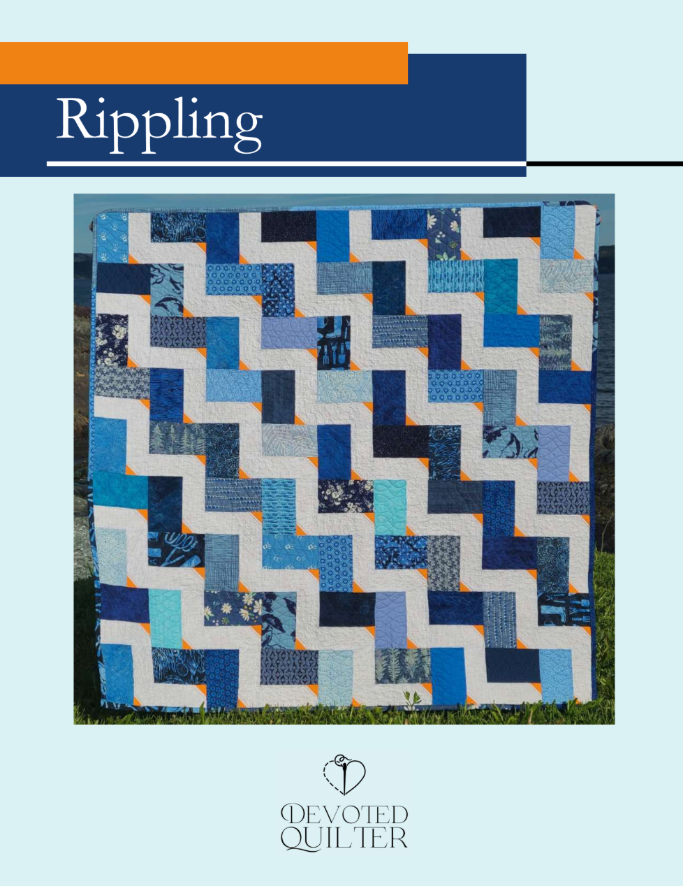 Rippling Downloadable Pattern by Devoted Quilter